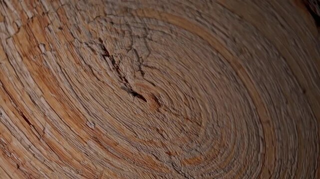The backdrop grain of the felled timber