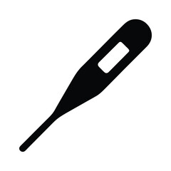 silhouette of a  thermometer o