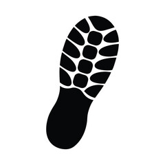 foot print isolated on white