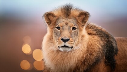 Fototapeta premium capture stunning portraits of top animals on minimalist background featuring bokeh
