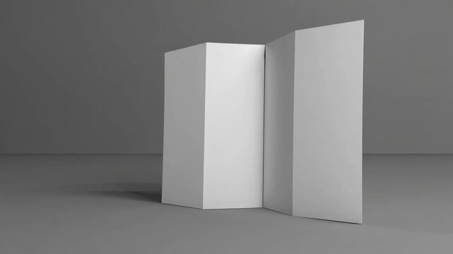 Empty Two-Fold Brochure Model