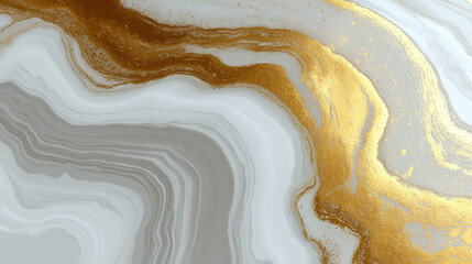"Abstract marble white and gold background. Wedding invitation backdrop