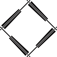 扇子のひし形フレーム