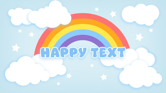 Baby And Kids Rainbow Title Card