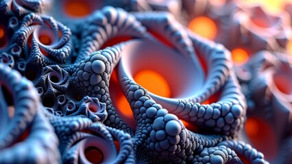 Obraz premium Fractal art with complex structures and infinite details