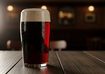 Halloween Product Photography Styling Cold Dark Beer Pint Glass