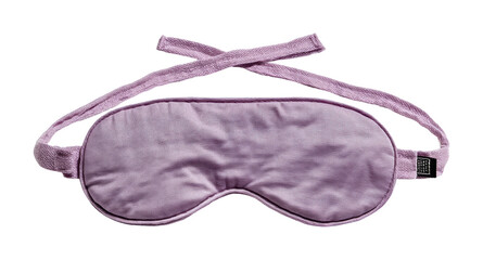 Relaxing sleep mask use at home for better rest cozy bedroom calm environment isolated on transparent background, png