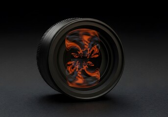 Halloween Product Photography Styling Camera Lens Halloween Abstract Art