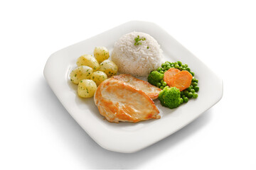 Prato executivo - file de frango com legumes