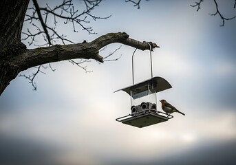 Halloween Product Photography Styling Robin Bird at Feeder on...