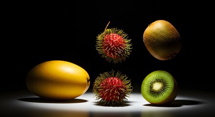 Exotic Fruits Collection Sweet and Sour Taste Experience