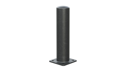 Bollard Post Isolated on Transparent Background