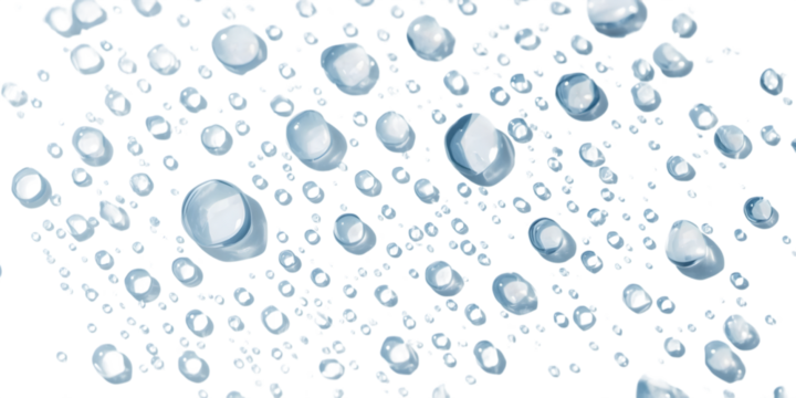 Water droplets on surface: A macro shot showing countless water droplets on a smooth surface, evoking a sense of purity, clarity, and the beauty of the details of natural liquid.