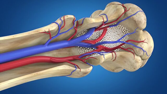 Bone Marrow Blood Vessels Anatomy.