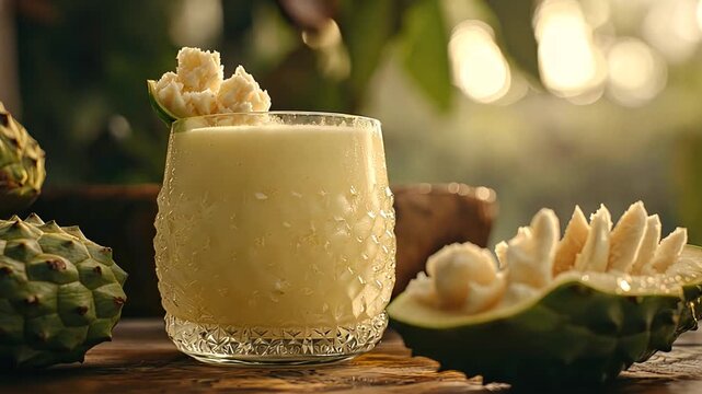 jugo de guanabana colombian beverage, video
