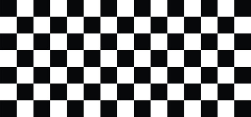 Fototapeta premium full checkered pattern black white squares grid racing checkerboard isolated background.