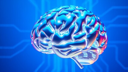 Unlock your potential with this stunning brain illustration representing intelligence, thought, and innovation for your next project