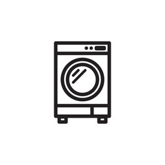 シンプルな洗濯機のアイコン