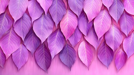 Vibrant Purple Leaves Background Texture Botanical Design