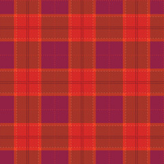 Purple red plaid seamless pattern