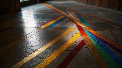Colorful Painted Floor