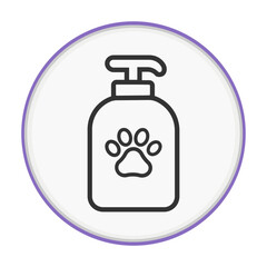 Fototapeta premium Pet Shampoo Bottle Icon