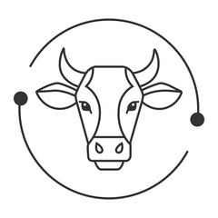 cow head vector