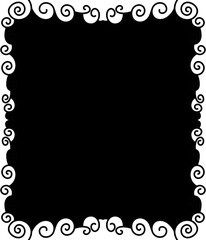 black and white frame