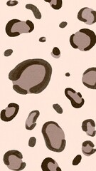 Pink iPhone wallpaper, leopard print pattern, abstract design