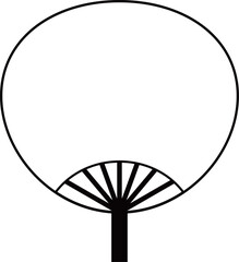 うちわのフレーム