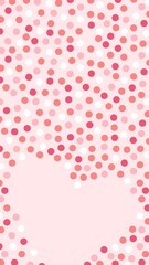 Heart pattern phone wallpaper cute pink background, valentine design