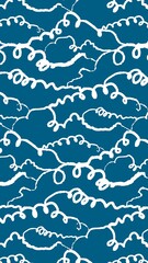 Obraz premium Blue iPhone wallpaper cute pattern design