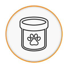 Pet Food Bowl Icon