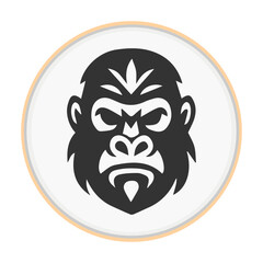 Fototapeta premium Angry Gorilla Icon