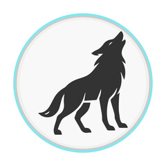 vector illustration of wolf