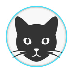 Obraz premium Cat Face Icon