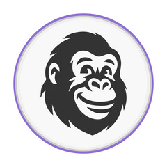 Gorilla Face Icon