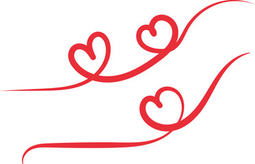 Hand-drawn heart design, love symbol vector illustration, romantic doodle, Valentine decoration, cute heart outline for cards and creative design