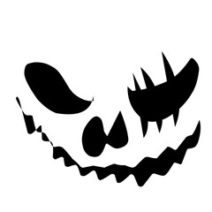 horror and scary faces halloween vectorh
