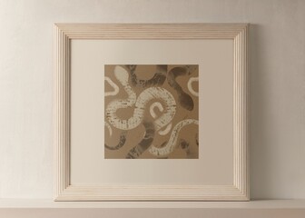 Aesthetic photo frame, minimal home interior design