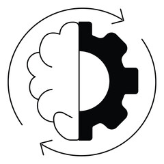 Data Analytics Automated Insights Technology Vector Icon