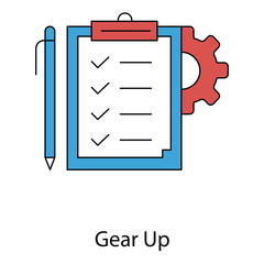 Gear Up Digital Transformation Technology AI Icon