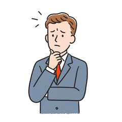 悩めるビジネスマン
