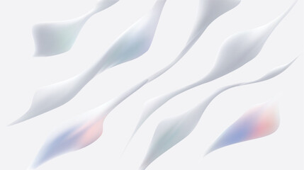 Abstract Soft Flowing Shapes on a Light and Inviting Background That Captivates the Eye