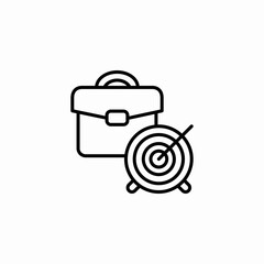 business target icon sign vector