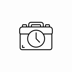 business time icon sign vector
