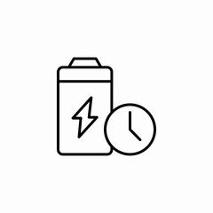 charging timer icon sign vector