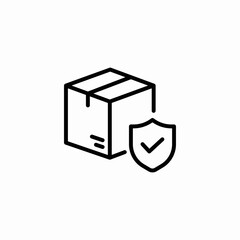 package shield icon sign vector