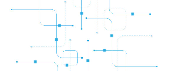 Abstract futuristic technology background. Technology background with crossed lines and dots.