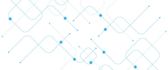 Abstract futuristic technology background. Technology background with crossed lines and dots.